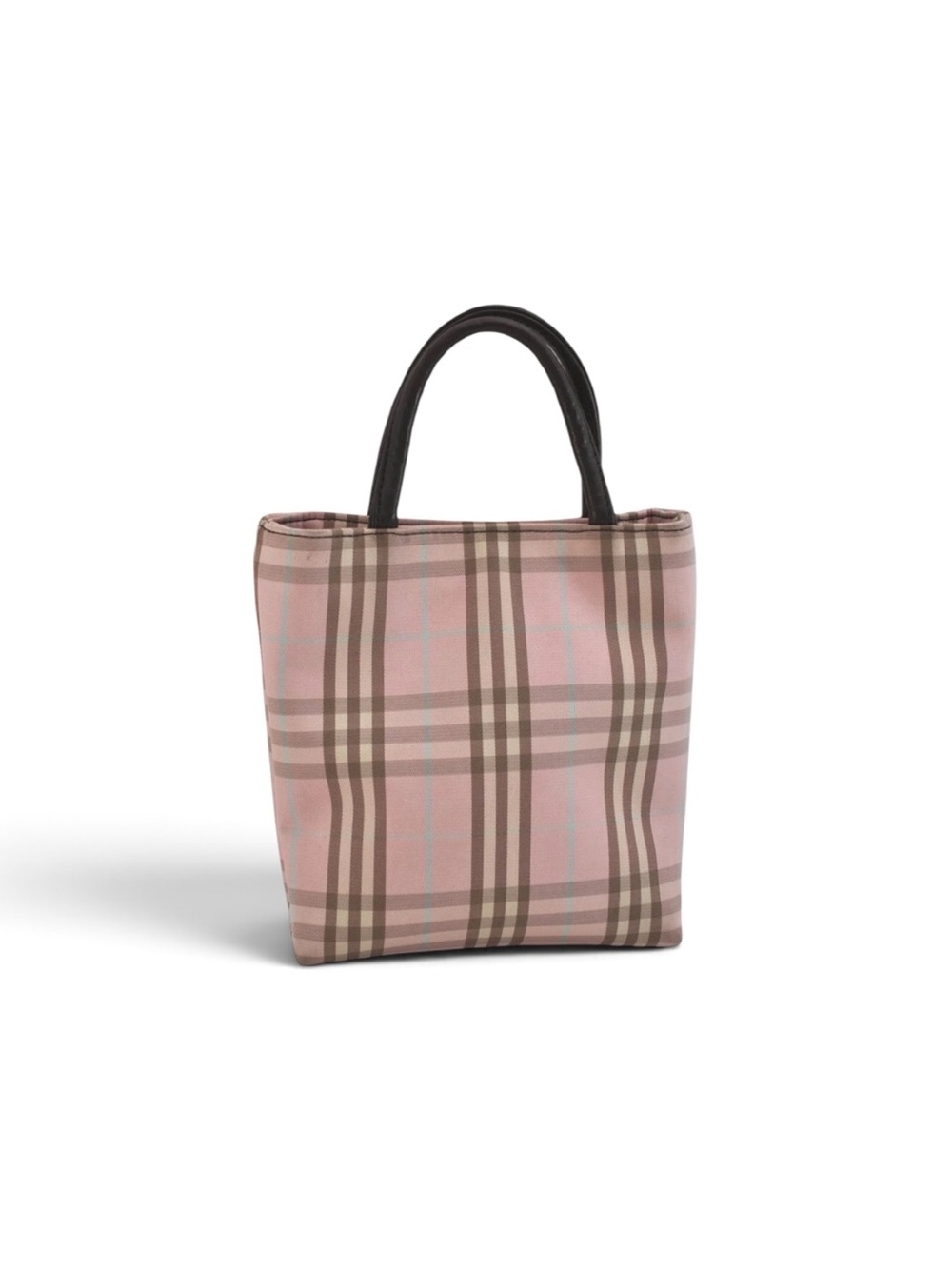 Burberry Pink Plaid Mini Tote
